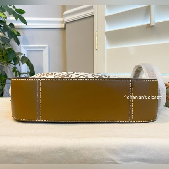 🔥NeW! Tory Burch T Monogram Jacquard Bell Bag - Picture 12 of 17